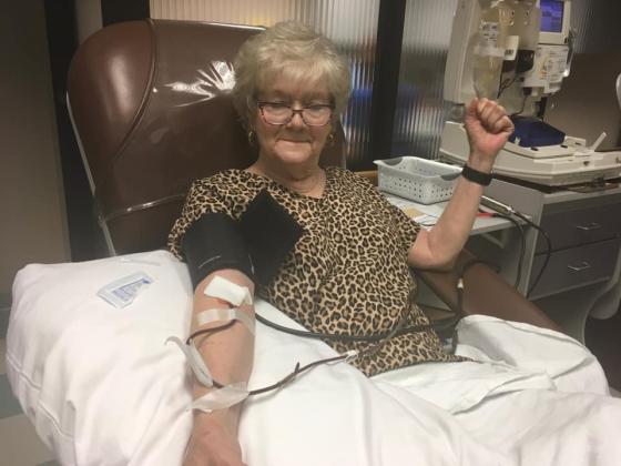 COVID-19 survivor Dee Stevens donating plasma to assist treating new patients admitted daily in Beaumont.