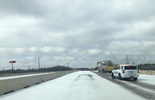 Ice covering highways makes for hazardous transport.