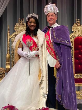 Queen Christianna McAfee and King Mark Feritta