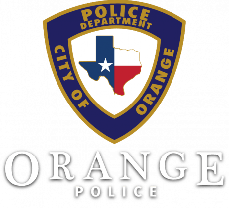 Orange Police badge 