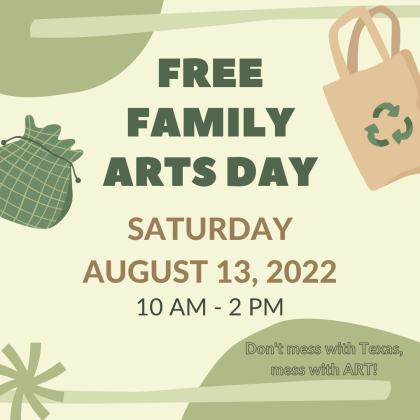 Free Family Arts Day at AMSET - August 13 from 10am - 2pm