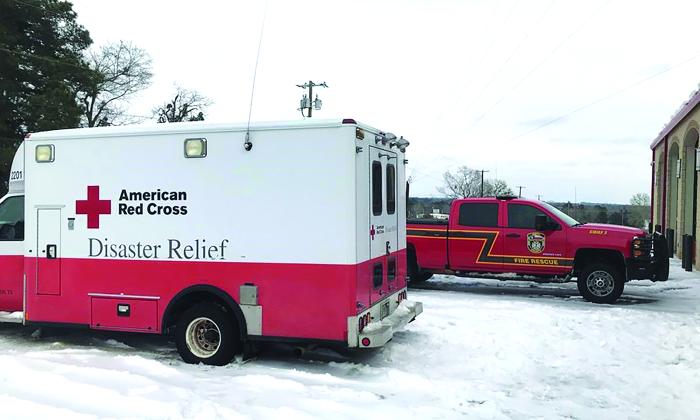 An American Red Cross Disaster Relief vehicle 