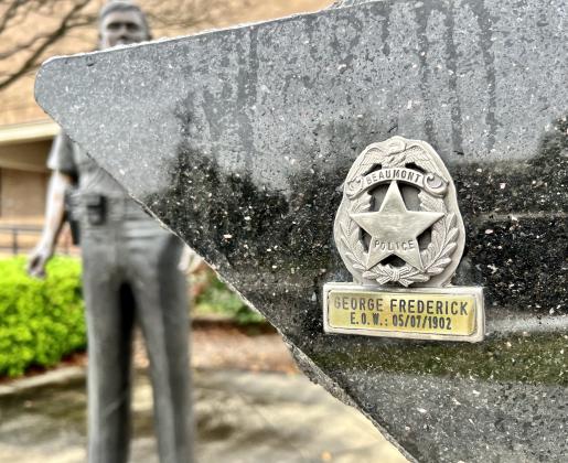 BPD Officer George Frederick honored on memorial.