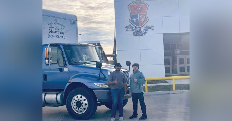 ‘We would like to thank Bob Hope School for allowing us to transition all their classrooms into their new facility,’ Moving 409 posts online as they finish up the move Dec. 26, despite not being listed as properly licensed with the Texas Department of Motor Vehicles. 