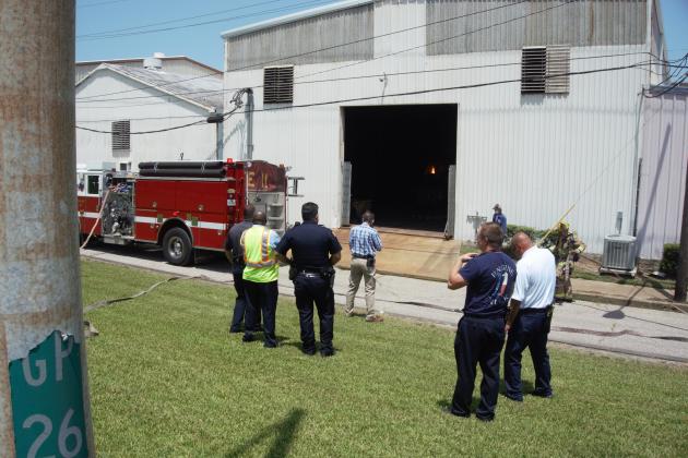 Beaumont first responders at Ohmstede Industrial Services July 16