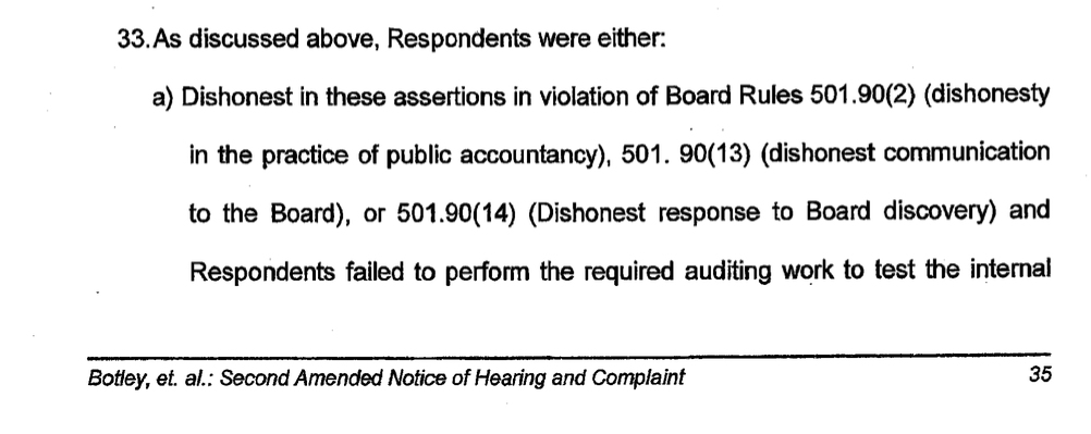 The state agency regulating CPA-licensed auditors accused former Beaumont ISD auditor Gayle Botley of dishonesty in practice, dishonesty to his BISD contracted employer and dishonesty in response to an investigation about his dealings at the local school district, yet he still wanted to be paid for the time he worked – and the time he would have worked if not fired after his ineptness was documented.