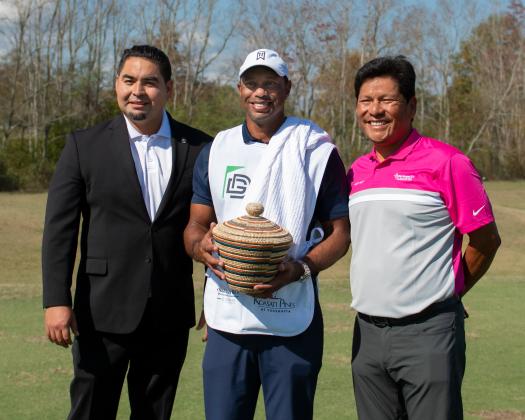 Jonathan Cernek, Tiger Woods and Notah Begay Jr 