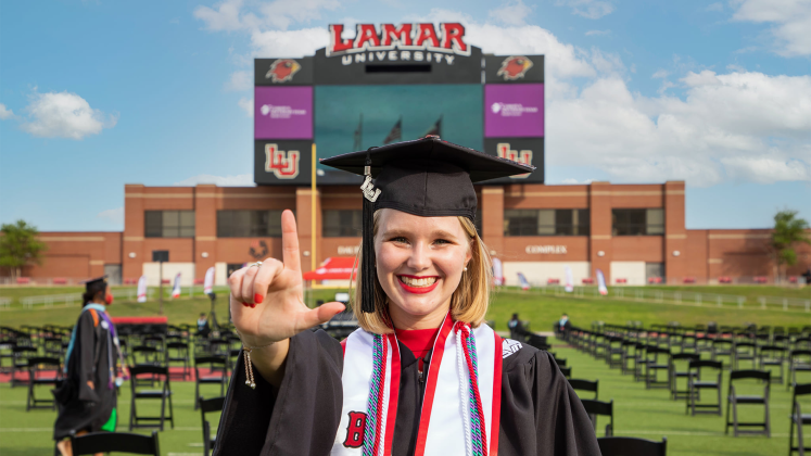 2021 Lamar University graduate and former BIG RED mascot Jessi Lavergne is a third generation eduator and first grade teacher at Buna Elementary School.