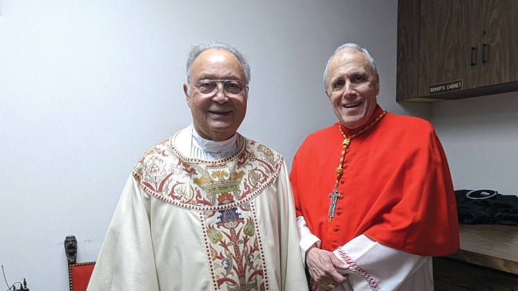 Bishop Emeritus Curtis Guillory and Cardinal Daniel DiNardo