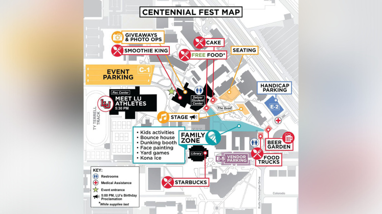 Centennial Fest Map 