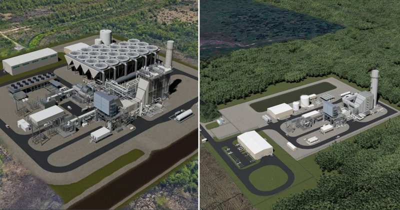 Rendering of Entergy Texas’ proposed Legend Power Station & Lone Star Power Station